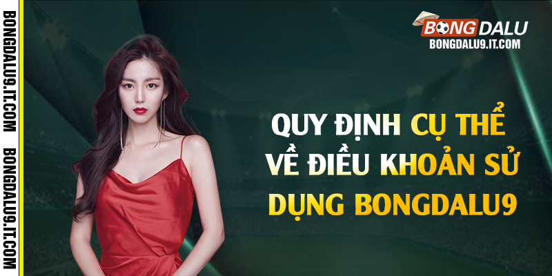 Quy định cụ thể về điều khoản sử dụng Bongdalu9